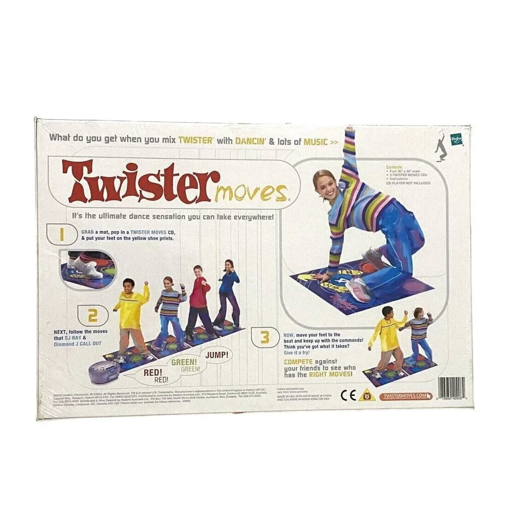 Vintage Twister Moves Game 2005 Kids Gift Family‎ Night Homeschool Active Party
